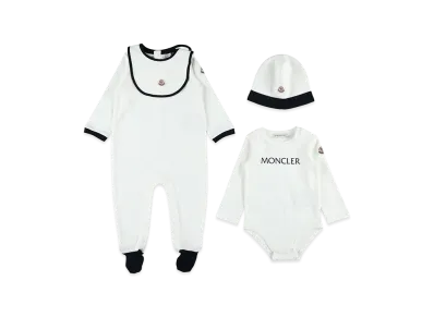 MONCLER Kids Jumpsuits "White"