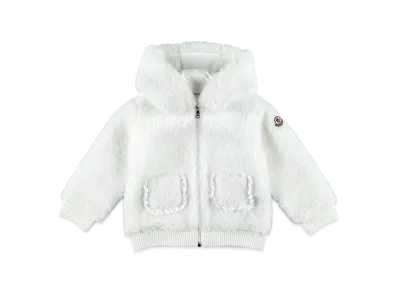 MONCLER Kids Fleece Jacket "White"