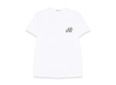 MONCLER Double Logo Patch T-Shirt "White"