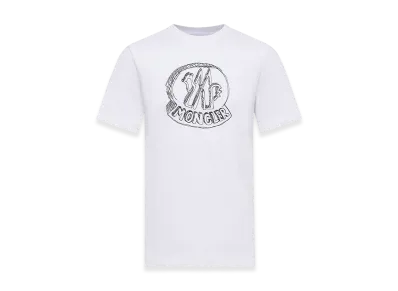 MONCLER Embroidery T-Shirt "White"
