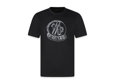 MONCLER Embroidery T-Shirt "Black"