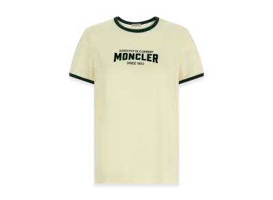 MONCLER Women's Flocked Logo T-Shirt "Beige"