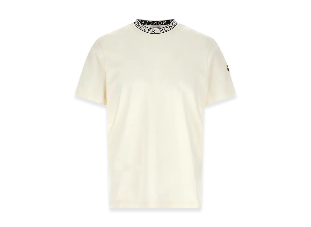 MONCLER Logo Crew Neck T-Shirt "White"
