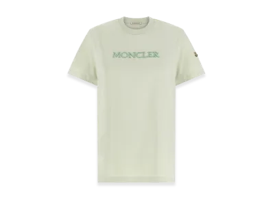 MONCLER Women's Logo Embroidery T-Shirt "Light Green"