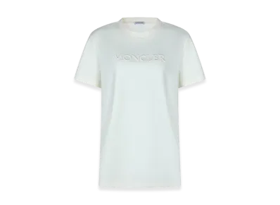 MONCLER Women's Logo Embroidery T-Shirt "White"