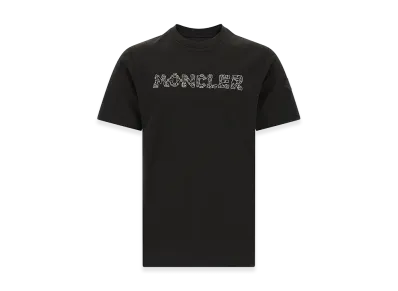 MONCLER Logo Embroidery T-Shirt "Black"
