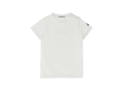 MONCLER Kids Logo Embroidery T-Shirt "White"