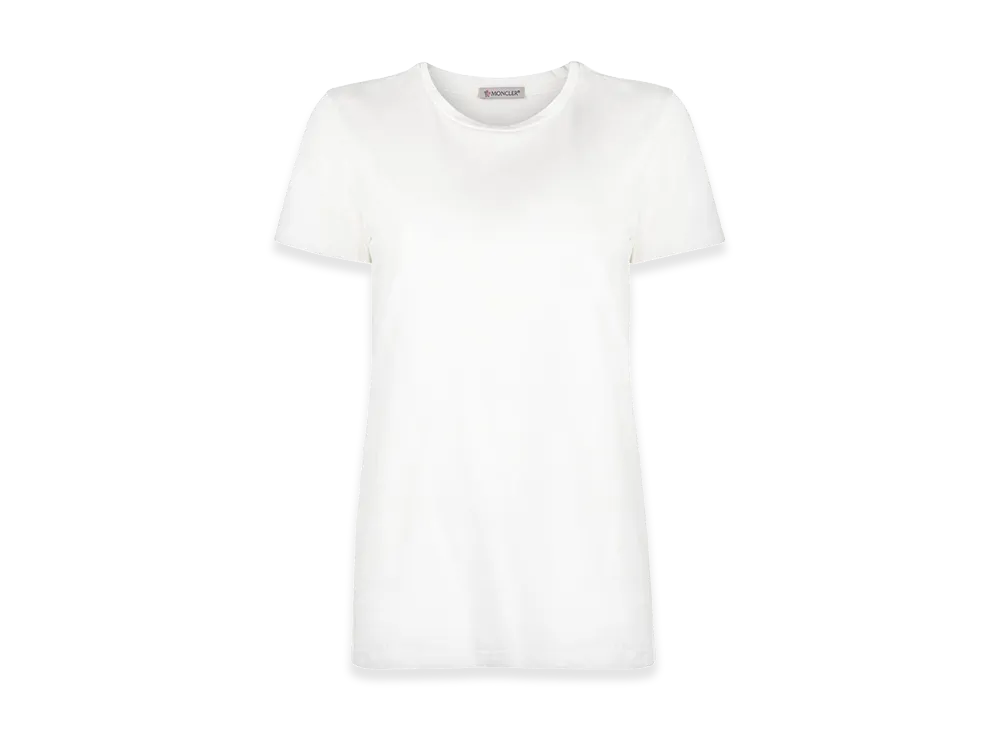 MONCLER Women's Logo Patch T-Shirt "White"