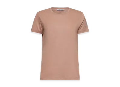 MONCLER Women's Logo Patch T-Shirt "Pink"