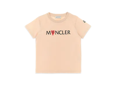 MONCLER Kids Logo Print T-Shirt "Pink"
