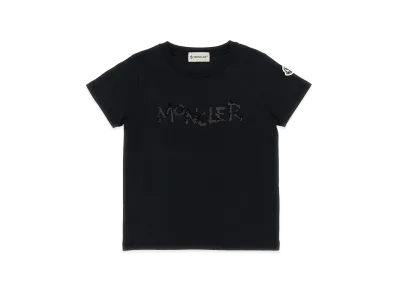 MONCLER Kids Sequins Logo T-Shirt "Black"