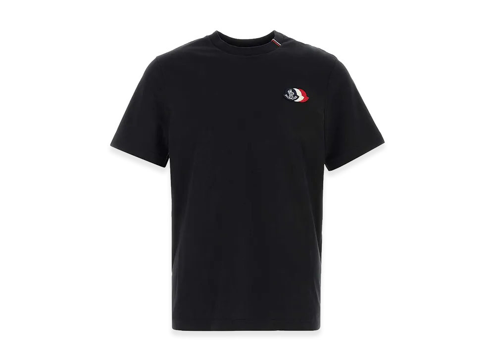 MONCLER Tricolor Logo Patch T-Shirt "Dark Blue"