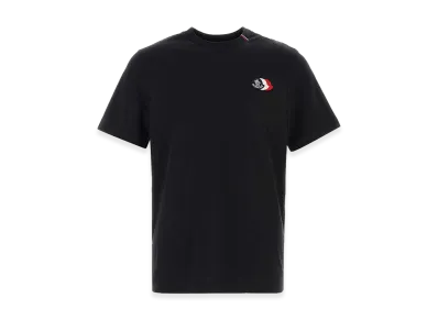 MONCLER Tricolor Logo Patch T-Shirt "Dark Blue"