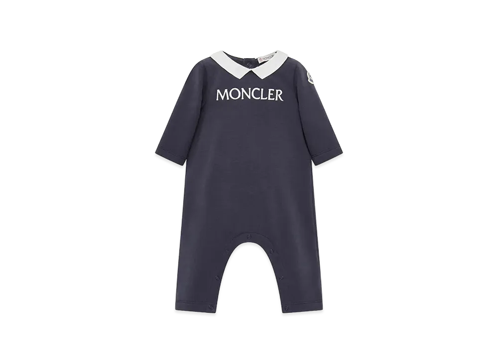 MONCLER Kids Logo Embroidery Jumpsuit "Black"