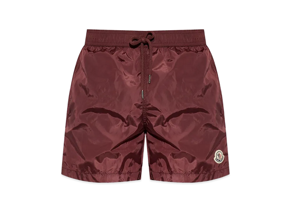 MONCLER Logo Patch Swim Shorts 