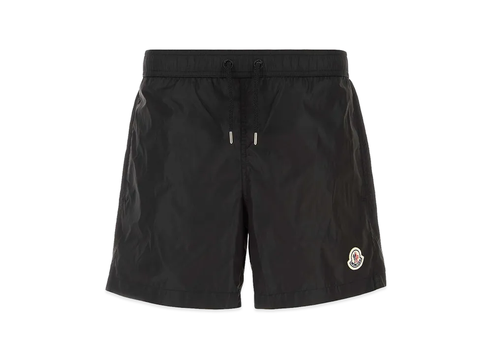 【美品】MONCLER モンクレール 正規品 スウィムショーツ ボタニカル柄　S MONCLER Logo Patch Swim Shorts 