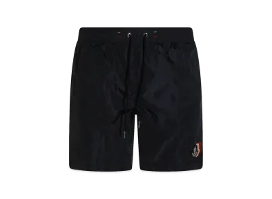 MONCLER Tricolor Logo Patch Swimsuit "Dark Blue"