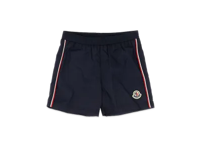 MONCLER Kids Tricolor Piping Swimsuit "Dark Blue"