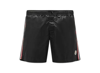 MONCLER Tricolor Ribbon Swimsuit "Black"