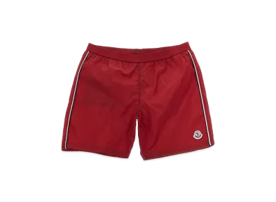 MONCLER Kids Tricolor Trim Swimsuit "Red"