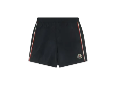 MONCLER Kids Tricolor Trim Swimsuit "Dark Blue"