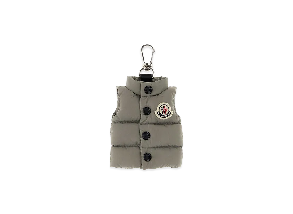 MONCLER Fabric Key Ring "Gray"