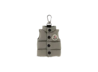 MONCLER Fabric Key Ring "Gray"