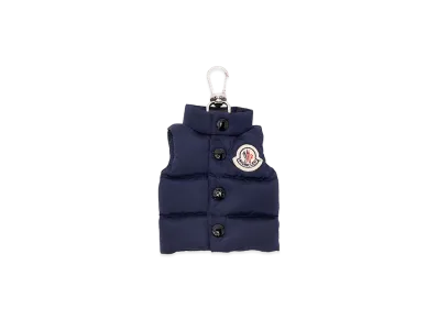 MONCLER Fabric Key Ring "Navy Blue"