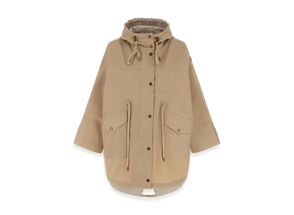 MONCLER Women's Brunnera Parka Coat "Beige"