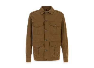 MONCLER Biscuit Cotton Blend Amnicon Jacket "Camel"