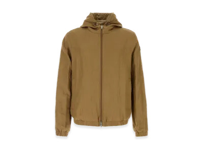 MONCLER Linen Duguay Reversible Jacket "Camel"