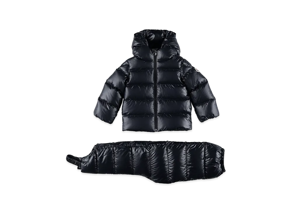 MONCLER Kids Deidre Woven Clothing Ensemble "Dark Blue"