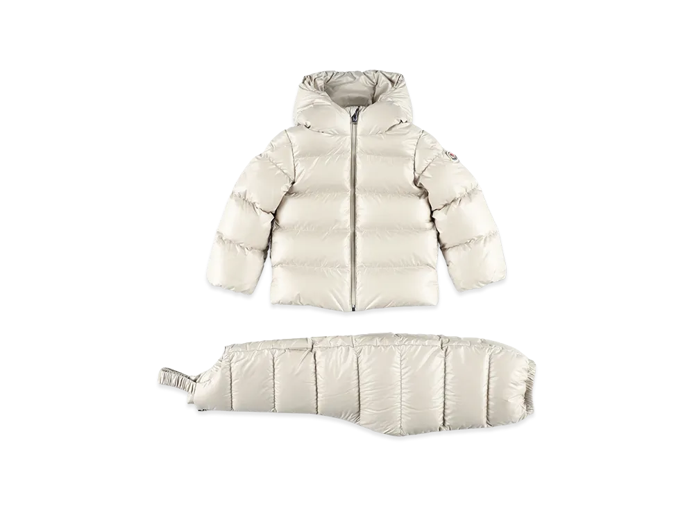 MONCLER Kids Deidre Woven Clothing Ensemble "Beige"