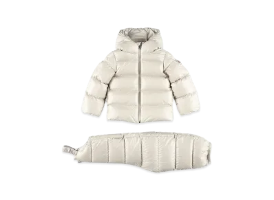 MONCLER Kids Deidre Woven Clothing Ensemble "Beige"