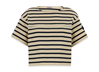 MONCLER Women's Embroidered Cotton Oversize T-Shirt "Multicolor"