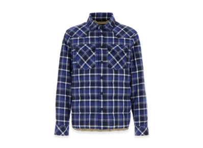 MONCLER Embroidered Stretch Cotton Shirt "Blue"