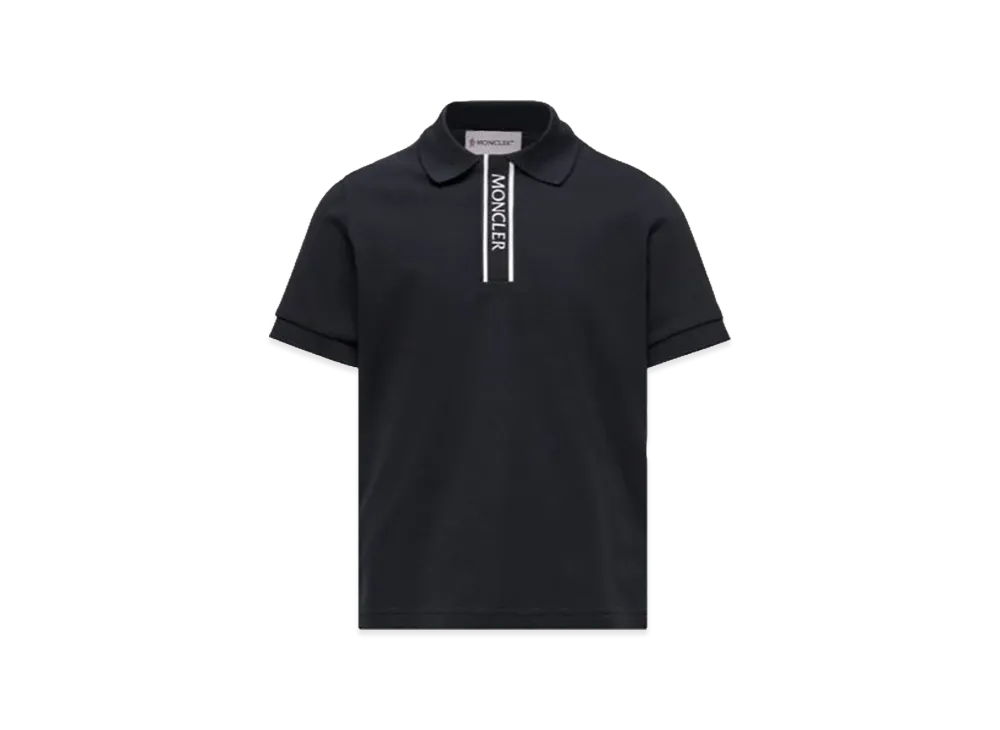 MONCLER Kids Logo Polo Shirt "Black"