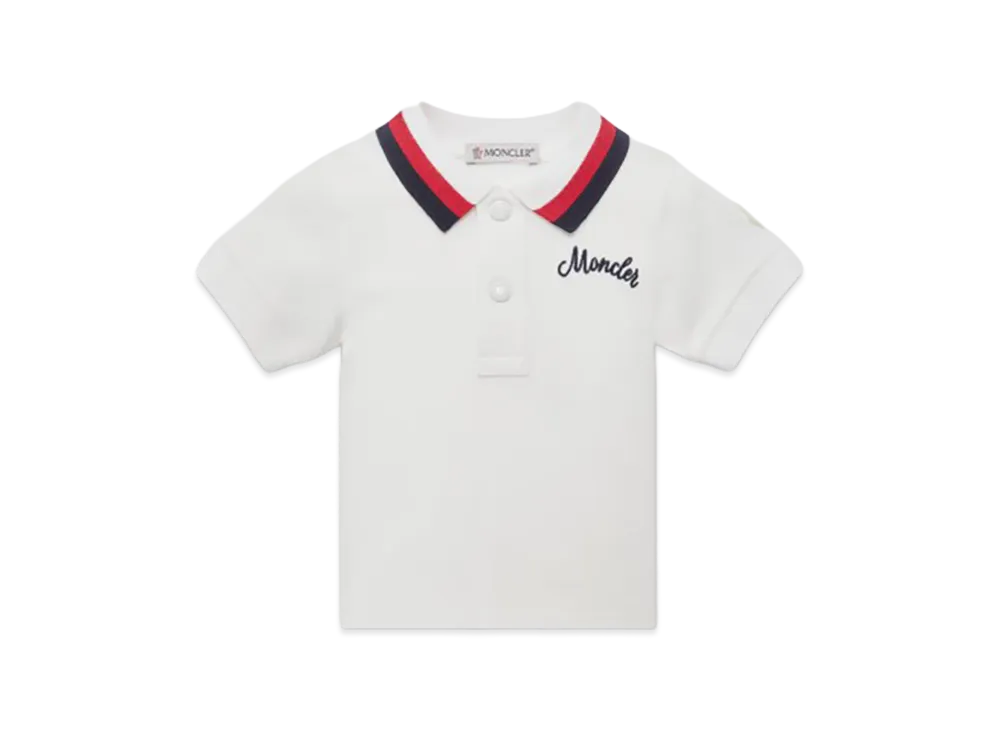 MONCLER Kids Polo Shirt "White"