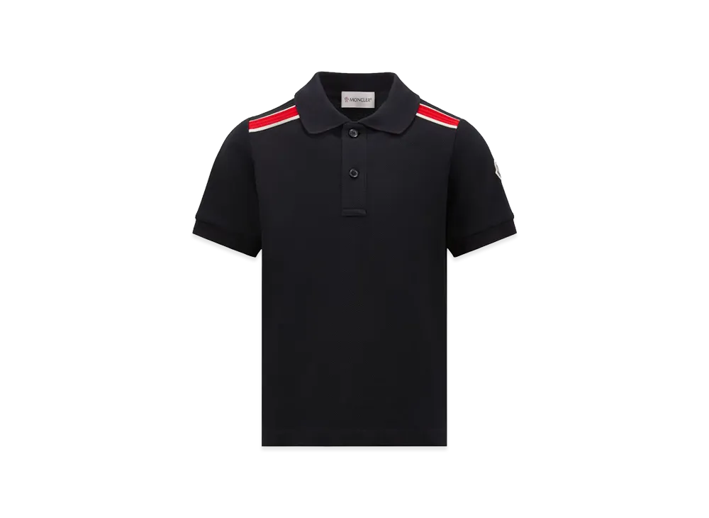MONCLER Kids Polo Shirt "Black"