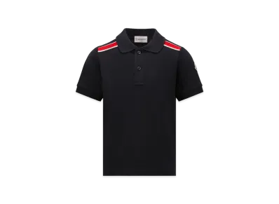 MONCLER Kids Polo Shirt "Black"