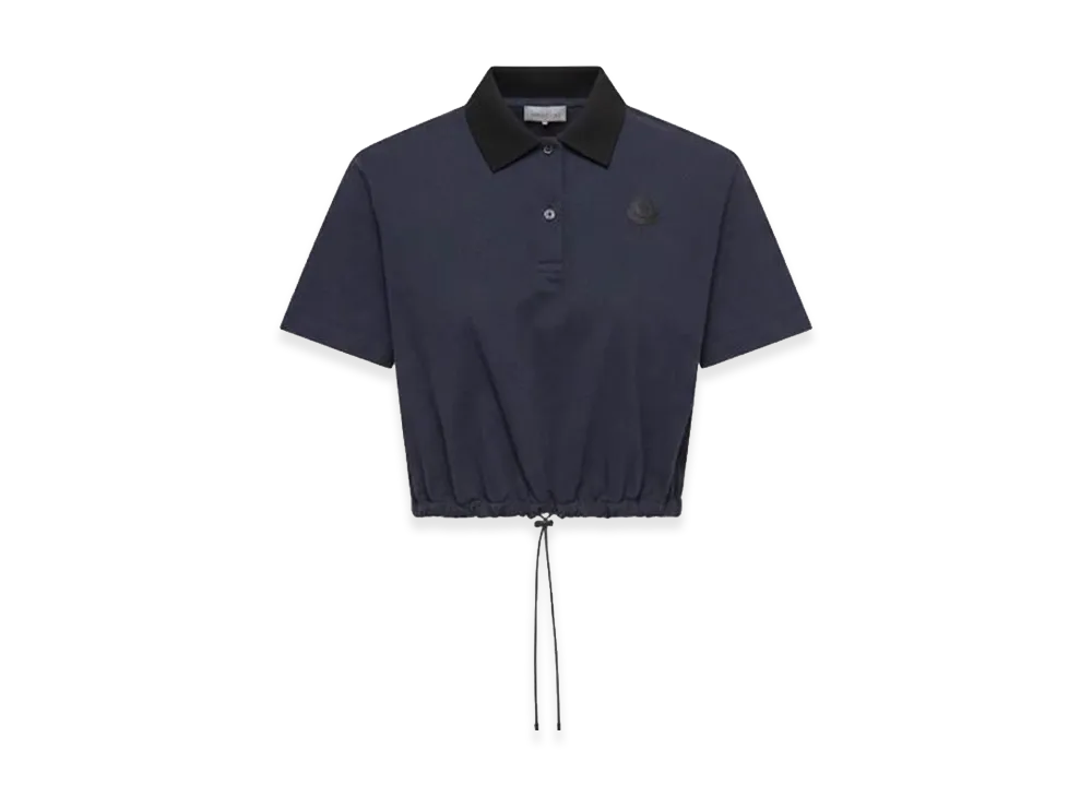 MONCLER Women's Piquet Polo Shirt "Navy Blue"