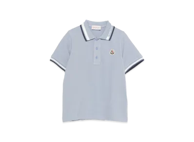 MONCLER Kids Polo Shirt "Light Blue"