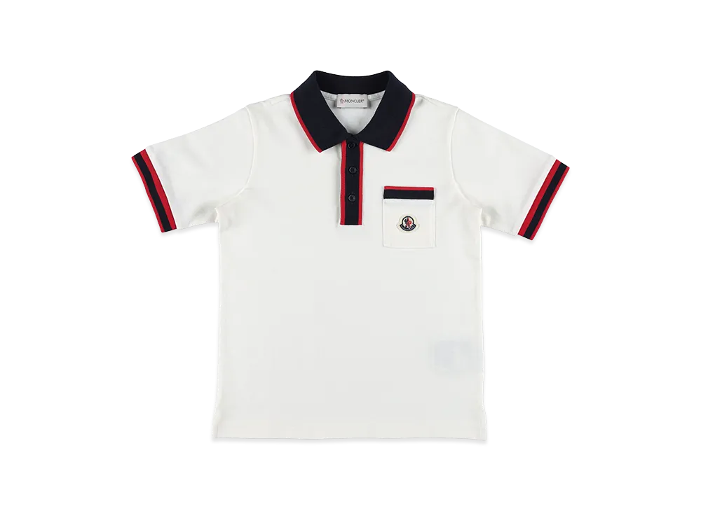 MONCLER Kids Polo Shirt "White"