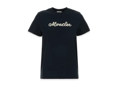 MONCLER Women's Cotton T-Shirt "Navy Blue"