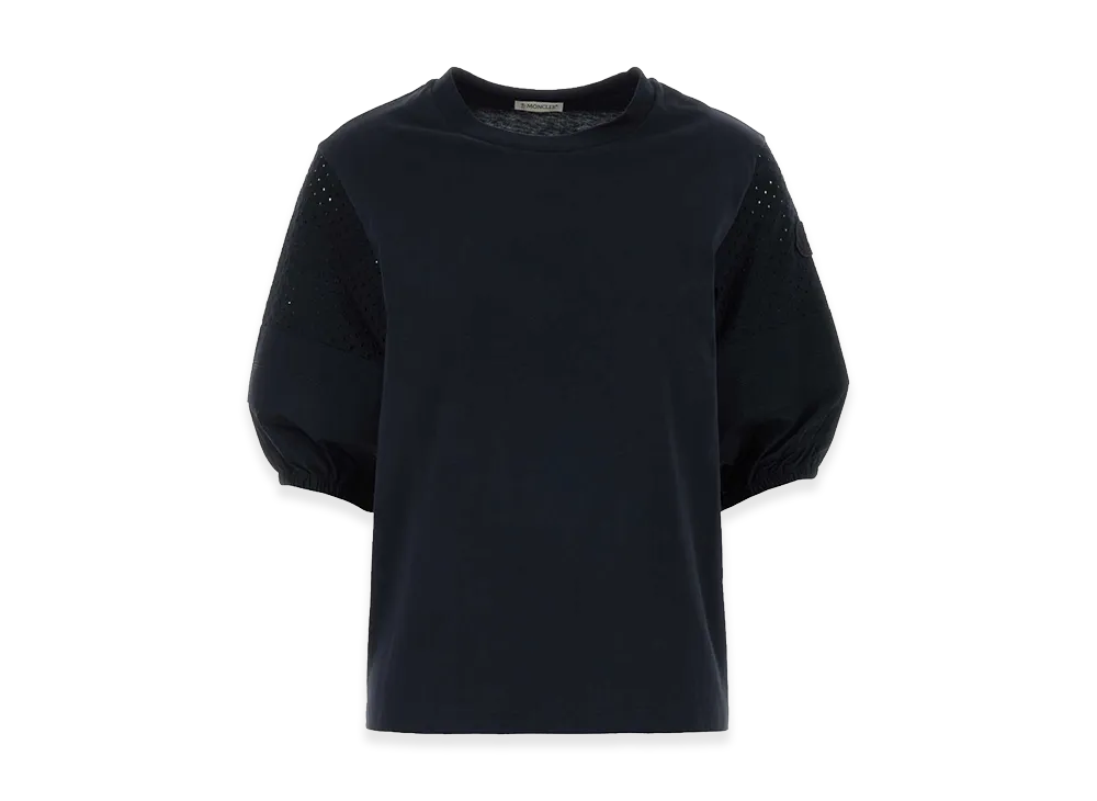 MONCLER Women's Cotton T-Shirt "Navy Blue"