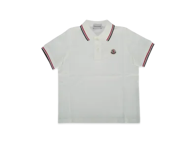 MONCLER Kids Polo Logo "White"