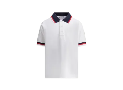 MONCLER Kids Polo Shirts "White"