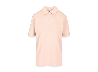 MONCLER Women's Short Sleeve Polo "Pink"