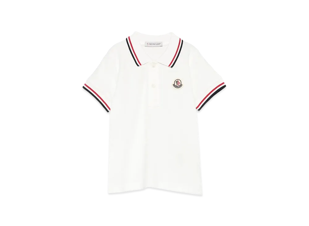 MONCLER Kids Polo Shirt "White"