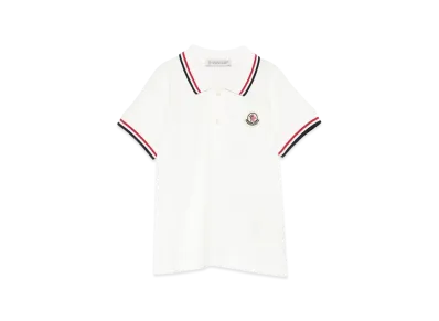 MONCLER Kids Polo Shirt "White"